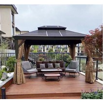 기둥12CM 더블탑 빗물받이 프리미엄 전국 방문설치 파고라 디엔에스, 더블탑3044 3X4 방문설치비 현장결제