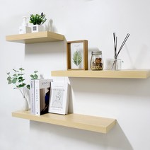 DIY 인테리어 벽선반 벽걸이 무지주 38T 원목 나무 선반 블랙 화이트 오크