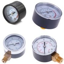 직경 22/25/40/50mm 압력 게이지 1 개 연료 공기 오일 가스 용 저압 물 측정, 0-12 Bar 0-170 Psi