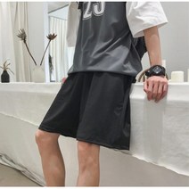 면 트레이닝 남성반바지 빅사이즈 5부팬츠 농구바지