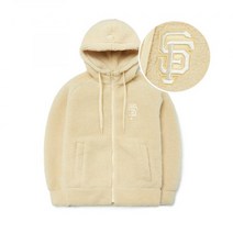 MLB 베이직 후드 후리스부퍼 SF L.옐로우