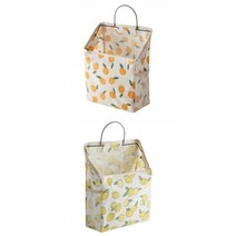 도어 보관 가방 가정용 주최자 바구니 위에 2 조각, 여러 가지 빛깔의, 23x10x30cm, 연철, 캔버스