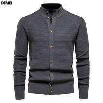 DFMEI 상의 추동 카디건 남자 스웨터 비즈니스 니트 가디건 남자