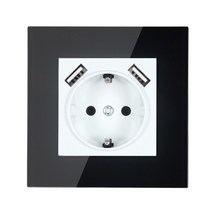 루이스폴센 ph5 버섯조명 취짐등 현대 led 타워멀티탭 디자인멀티탭 캠핑 멀티탭 2020 디자인 usb 벽 소켓 콘센트 화이트 컬러 아크릴 유리 패치 프레임 더블, 검은 색