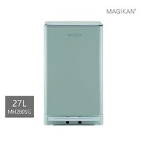 매직캔 [세트] 히포 21L 27L+리필5롤 (화이트/베이지/세이지/레드) 기본리필장착 냄새차단 휴지통 옵션, 13_ 27L세이지(단품)→MH280SG