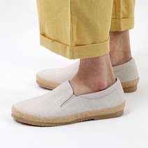 남성 에스파듀 린넨슬립온