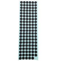 흠집스티커 4009 흑색엠보 15mm 140알 못자국 가구흠집 감추기, L-흠집스티커-4009흑색엠보140알