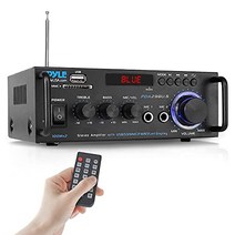 Pyle 무선 블루투스 스테레오 전력 증폭기 - 200W 듀얼 채널 사운드 오디오 스테레오 수신기 w/RCA USB SD MIC 입력 FM 라디오 RCA를 통한 가정용 컴퓨터용 - PDA29BU.5, 기본 기능
