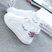 여성 키높이 골프화 작은 흰색 신발 여름 2023스포츠 메쉬 통기성