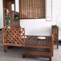 미니 자율 조립식 평상 야외 실내 옥상 정원 마당 베란다 테라스 농막 DIY 만들기 원목, 100x40x36cm