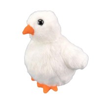 만화 봉제 동물 인형 박제 동물 홈 장식 농장 동물 슈퍼 소프트 발렌타인 크리스마스 선물 소년 소녀, 다중, 플러시 및 PP면, 흰 닭