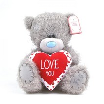MDF4618 미투유 러브 유 하트 쿠션 베어-10in(25cm) VPX01003 미투유베어/곰인형/곰돌이인형/동물인형