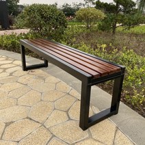 벤치 야외 의자 공원 정원 공원의자 야외벤치 철예레저정원벤치 정원동네의자 방부목, 원목 120 40 45cm