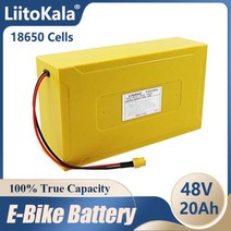 전기 자전거 배터리 LiitoKala 18650 48V, 48V20Ah-XT30-BOX