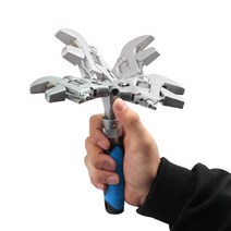 토크렌치 5in 1 듀얼 모드 조절 가능한 래칫 렌치 10 "180 ° 접이식 스패너 토크 빠른 텔레스코픽 풀, 한개옵션0