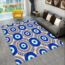 Nazar Evil Eye Tree of Life 영역 러그 가정용 카펫 거실 침실 소파 도어매트 주방 장식 어린이 놀이 미끄럼 방지 바닥 매트, 47.40x60cm15x23in - 20