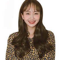 가발매니아 베이스펌 65cm 오픈반가발 리얼하프피스(제디원사) u자형, 투톤브라운, 1개