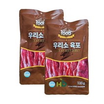 노브랜드 국내산 우리소 육포 Korean Beef Jerky, 135g, 2개