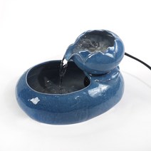 공부방 미세먼지 공기정화 미니 분수대 수돗가 인공 폭포 바닥 분수 실내 정원 만들기, C.연꽃 블루