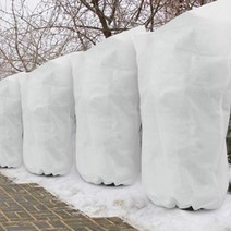 수목보온재 나무 보온재 가로수 월동 보호대 식물 덮개 겨울 따뜻한 덮개 관목 식물 보호 가방 서리 보호 마당 정원 식물, 80100cm, 1개