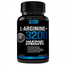 MHL L-Arginine 아르기닌 포맨 산화질소 부스터 3200mg 60캡슐