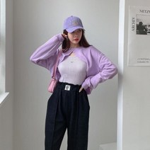 [바보사랑] 여자 가을 절개 컬러 볼레로 맨투맨 긴팔티셔츠