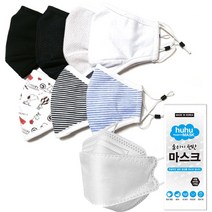 풍성한 마스크 국내산 면 필터교체 미세먼지 빨아쓰는 일회용 천 KF AD 비말차단 숨쉬기, 02.일반형(화이트)+필터5매