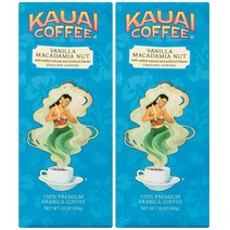 Kauai Coffee Vanilla Macadamia Nut Hawaiian Ground 카우아이커피 바닐라마카다미아넛 하와이 분쇄 283g 2팩