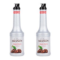 Monin 모닌 블랙 체리 과일 퓨레 1L 2개 칵테일 스무디 쉐이크 음료 베이스