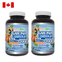 (2팩 할인세트) 캐나다 Herbal Slim 가르시니아 캄보지아 플래티넘2000 500mg 120정 60% HCA HS15