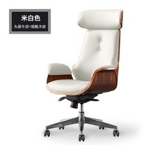 고급 CEO 체어 사장님의자 대표님 임원 중역의자 사무실 고급의자 럭셔리, N.화이트월넛(소가죽)