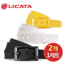 [기타브랜드] 전시상품 2개1세트/리카타 LIGHT SL 실리콘 골프벨트, 1번:A TYPE 11번 빨강 / 2번:D TYPE 2번 보라