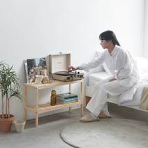 디무드 원목2단선반 원목선반장 다용도실선반