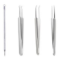 코피지 제거기 얼굴여드름 압출기 블랙헤드 압출 뽑기피지제거기 짜기 코 얼굴 블랙헤드 압출 바늘, 바늘루프형