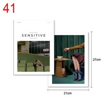 저무리 51 매거진 북 포토 카드 소품 사진 배경 액세서리 스튜디오 촬영 장식품 유튜브 패션, 41 41
