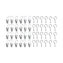 이케아 RIKTIG 릭티그 커튼후크 클립 24개, 24개 602.122.02