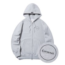 COVERNAT 어센틱 로고 후디 집업 그레이 CO0000HZ02GR