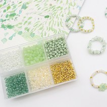 ARTNISM 비즈반지 만들기 DIY 세트 시드비즈 원석 팔찌 비즈공예 재료 집콕놀이, 02.선라이즈