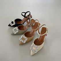 구두모모 보인 쥬얼리 메리제인 슬링백샌들 (6.8cm)