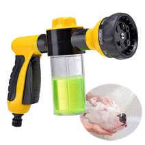 스노우폼건 car wash water gun snow foam lance jet 휴대용 고압 car washers auto cleaning 급수 분무기 호스 정원 액세서리, 초록