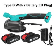 저무리 48V 타일 진동기 타일링 기계 120x120cm 바닥 놓기 2 배터리 자동 레벨, 02 2 battery