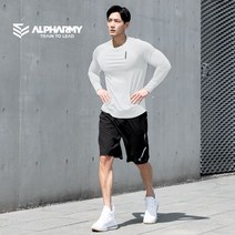 Alpharmy 남자필라테스복 요가복 레깅스 트레이너 러닝 남성 슬림 헬스 런닝복