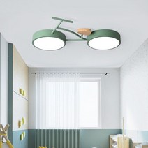 자전거 거치대 벽걸이 북유럽 스타일 크리에이티브 LED 자전거 램프 방 천장 조, 03 3_02 Cool white