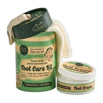 San Francisco Soap Company 풋 케어 키트 퍼지 양말이 있는 크림 번들 여성용 스파 선물 세트 향 및 수분 모이스처라이저 유칼립투스 차, Eucalyptus Tea_8 Ounce (Pack o
