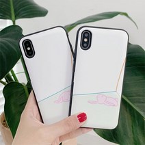 [바보사랑] [호환용]아이폰11 써니 휴식토끼 카드케이스, 기종선택:아이폰12PRO / 디자인선택:누워, 상세 설명 참조