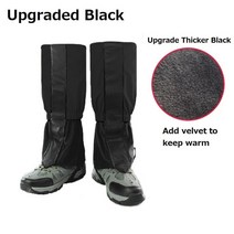 야외 방수 레깅스 각반 하이킹 캠핑 등산 스키 사막 다리 커버 부츠 신발 보호 가드, [01] Child S, [12] Upgraded Blue