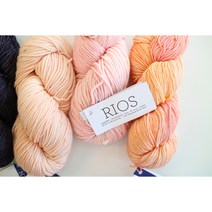 리오스 Rios / 말라브리고 Malabrigo / 100% 퓨어 메리노울 최상급 울사 핸드다잉얀, 150 AZUL PROFUNDO, 1개