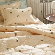 알러지케어 대학교 기숙사 어린이 키즈 슈퍼싱글 이불 차렵 침구세트, 이불단품+배게커버+패드세트, 피치