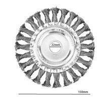 Steel Wire Trimmer Head Grass Eater Brushcutter Wheel Removal Lawnmower Tool For Deburring Dust Oxid, [04] 150mm