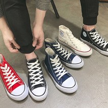 하이탑 스니커즈 SNEAKERS 캔버스 컴포트화 컴버스